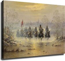Confederate Army Cavalry Civil War Poster Canvas Pictures Print Wall Art picture