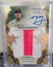 2023 Topps Five Star Manny Machado Jumbo Patch On Card Auto 22/25 Case Hit picture