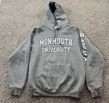 Vintage Monmouth Hawks Sweater Mens Medium Gray Hoodie University Streetwear 90s picture