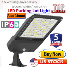 300W LED Area Lights Parking Lot Court Stadium Shoebox Street Wall Lamp 42000LM picture