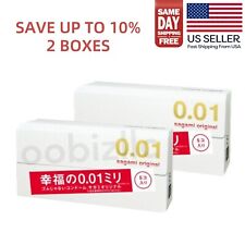 Sagami Original 001 Ultra Thin Condoms 0.01mm 5 Pcs (2 BOXES)- US Seller picture