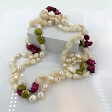 Antique Long Loop Baroque Pearl Necklace picture