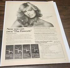 Vintage 1970's Farrah Fawcett Necklace Magazine Print Ad picture