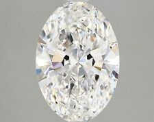 Lab-Created Diamond 2.76 Ct Oval F VS2 Quality Excellent Cut GIA Certified picture