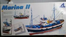 Vtg Artesania Latina MARINA II Wooden Tuna Fishing Boat Model Kit Scale 1:50 NEW picture