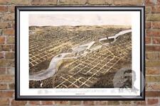 Vintage Minneapolis, MN Map 1867 - Historic Minnesota Art - Victorian Industrial picture