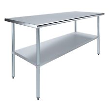 30 in. x 72 in. Stainless Steel Work Table | Metal Utility Table picture