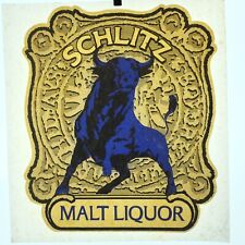Authentic VINTAGE Schlitz Malt Liquor Heat Transfer Iron On picture