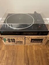 Vintage Sansui P-D10 Automatic Direct Drive Turntable Record Player W/Box Read picture