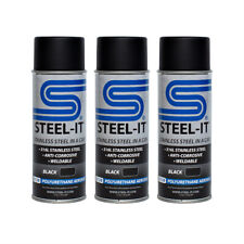 Steel-it BLACK Polyurethane 14oz Spray Can (3 Pack) picture