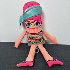 Vintage Mattel Roaring 20s Talking Flo Doll Pink Blue Necklace Kitsch Plush picture