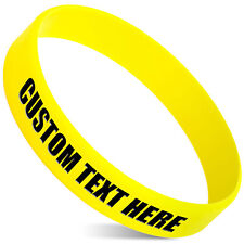 Custom Silicone Wristbands -Personalize Rubber Bracelets Events Gifts Motivation picture