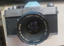 Vintage Canon TX 35mm SLR Film Camera Body with FD 50mm Lens 1:1.8 SC picture