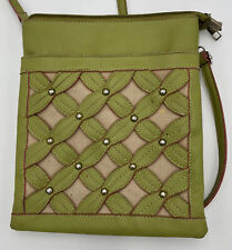 Mellow World handbag green crossbody criss cross picture