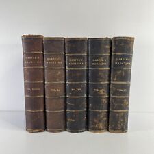 Harpers Monthly Magazine 1873-1877 Historical Antique Book Collection 5 Volumes picture