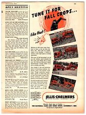 1947 Allis-Chalmers All Crop Harvester Original Print Advertisement picture