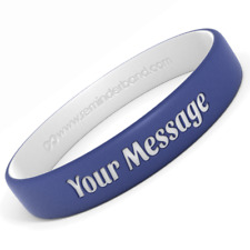 Custom Engraved Silicone Wristbands - Personalized Luxe Rubber Bracelets picture