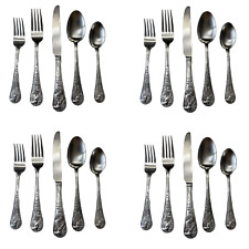 Cambridge Silversmiths Deer Stainless Steel 20pc Flatware Set (Service for Four) picture