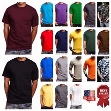 Men T-Shirt MAX HEAVY WEIGHT  Plain Crew Neck S-7X & LT-5XLT Cotton Big and Tall picture