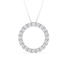 CIRCLE OF LIFE PENDANT NECKLACE IN 14K GOLD WITH LAB GROWN DIAMONDS (2.00 CTW) picture