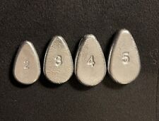Assortment of 10-2oz, 8-3oz, 5-4oz, and 4-5oz No Roll Sinkers  Weights USA picture