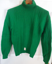 NOS Vintage Sterntex Green Lambswool Blend Turtleneck Sweater Youth  L 16 18 picture