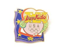 Vintage Bread Pin Commemorative Souvenir Iron Kids Olympic Sponsor '96 Ho Ho NYC picture