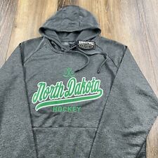 Vintage North Dakota Fighting Sioux Sweatshirt Mens L Gray Hoodie Team Sweater picture