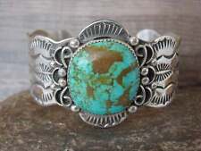 Navajo Indian Sterling Silver & Turquoise Bracelet by Cleveland picture