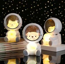Space Cat/Dog/Bear Spaceman LED Night Light Astronaut Moon Lamps Desktop Light picture