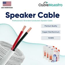 14AWG Speaker Cable 2 Conductors Wire Audio In Wall CL2 14/2 Gauge 100-500ft Lot picture