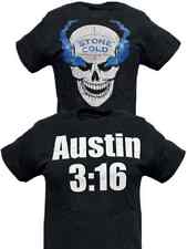 Stone Cold Steve Austin 3:16 Smoking Skull Mens T-shirt picture