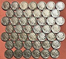 45 BUFFALO NICKELS SET FROM 1913-P TY1 TO 1938-D SEVERAL COINS HAVE FULL HORN #1 picture