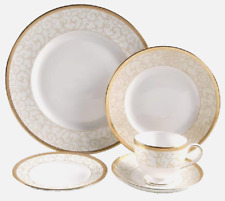 Wedgewood 5 Piece Dinner Place Setting Celestial Gold made in England is Elegant picture