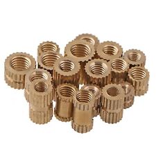 M2 M2.5 M3 M4 M5 M6 M8 Solid Brass Injection Molding Knurled Thread Inserts Nuts picture