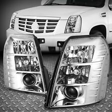 [HID] For 07-14 Cadillac Escalade ESV EXT Projector Headlight Lamps Chrome/Clear picture