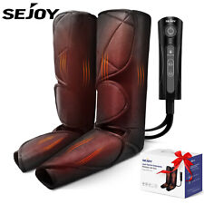 SEJOY Leg Massager Machine Air Compression Heat Foot Calf Circulation Relaxation picture
