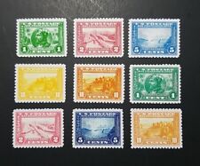 US Stamps Sc #397-404 1913-1915 Panama-Pacific Exposition Issue Replica Set of 9 picture