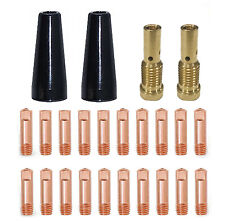 24PK Flux Core Gasless Nozzle Diffuser Tip kit For Lincoln Weld Pak HD Handy Mig picture