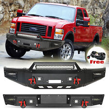 Aaiwa For 2008-2010 Ford F250-F450 Steel Front/Rear Bumper W/Winch Plate&Lights picture