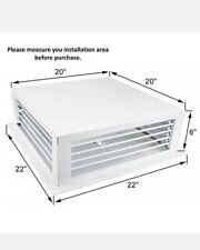 GSW White Coated 4-Way Adjustable Metal Diffuser for Evaporative/Swamp Cooler BB picture