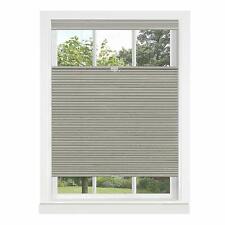 Dove Gray Cordless Cellular Top-Down Bottom Up Honeycomb Pleated Window Shades picture