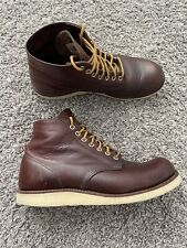 RED WING Heritage Boots Briar Leather Brown 8196 Size 9 Mens picture