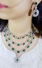 Indian Bollywood Bridal Set Gold Plated Jewelry Earrings CZ Ethnic AD Necklace picture