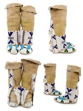 Handmade Fully Beaded Moccasins and Leggings, Sioux Design ML141 picture