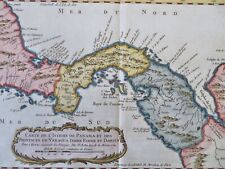 Central America Panama Columbia Panama City 17545 Bellin engraved hand color map picture
