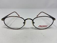 ZUSHIA EILEEN A. GOLD/DEMI AMBER 51-18-135 Metal Full Rim Eyeglasses Frame /088 picture