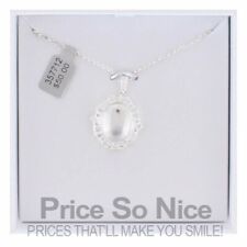 Things Remembered Tone Crystal Oval Locket Necklace picture