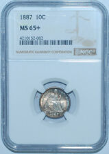 1887 P NGC MS65+ Liberty Seated Dime picture
