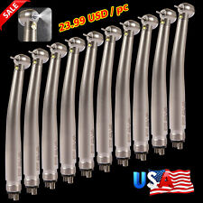 Dental Portable LED Handpiece High Speed Push Button 4 Hole with Light usa picture